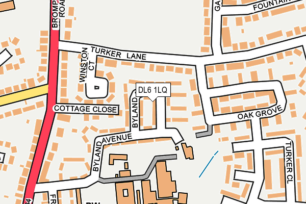 DL6 1LQ map - OS OpenMap – Local (Ordnance Survey)