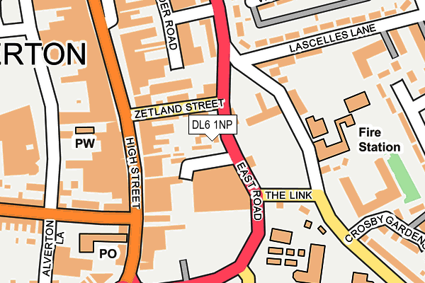 DL6 1NP map - OS OpenMap – Local (Ordnance Survey)