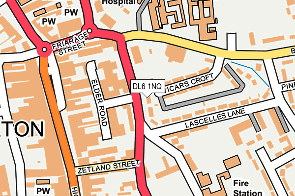 DL6 1NQ map - OS OpenMap – Local (Ordnance Survey)