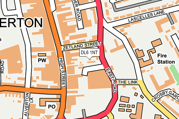 DL6 1NT map - OS OpenMap – Local (Ordnance Survey)