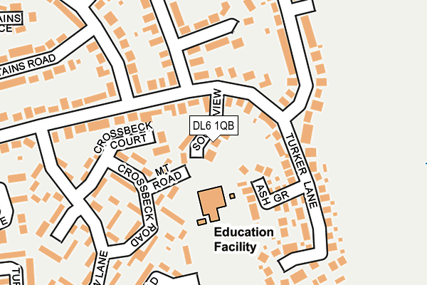 DL6 1QB map - OS OpenMap – Local (Ordnance Survey)