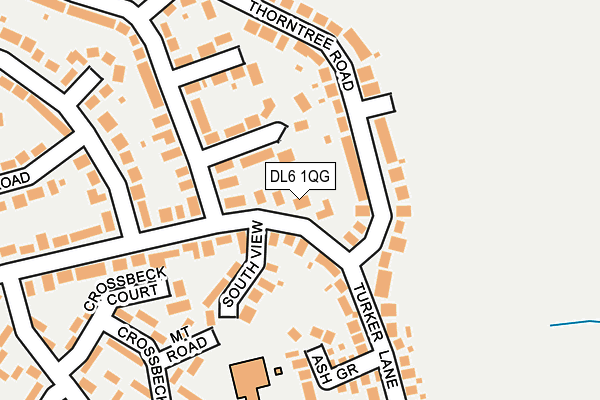 DL6 1QG map - OS OpenMap – Local (Ordnance Survey)