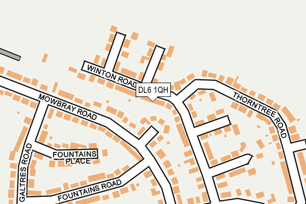 DL6 1QH map - OS OpenMap – Local (Ordnance Survey)