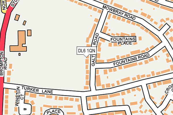 DL6 1QN map - OS OpenMap – Local (Ordnance Survey)