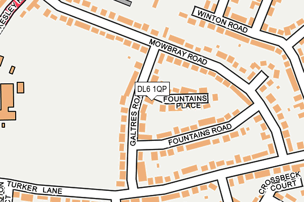 DL6 1QP map - OS OpenMap – Local (Ordnance Survey)