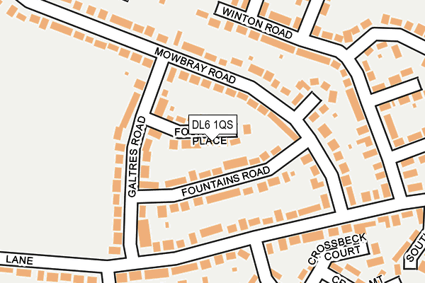 DL6 1QS map - OS OpenMap – Local (Ordnance Survey)