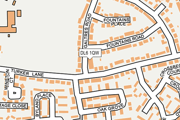 DL6 1QW map - OS OpenMap – Local (Ordnance Survey)