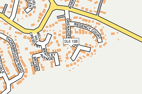 DL6 1SB map - OS OpenMap – Local (Ordnance Survey)