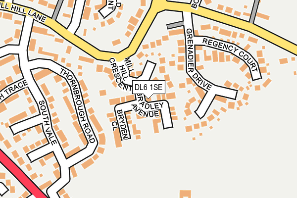 DL6 1SE map - OS OpenMap – Local (Ordnance Survey)