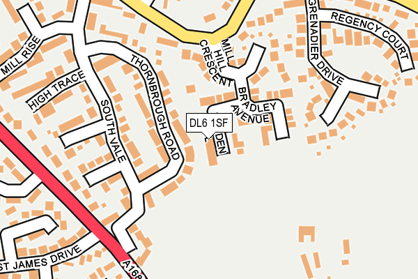 DL6 1SF map - OS OpenMap – Local (Ordnance Survey)