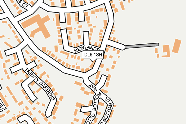 DL6 1SH map - OS OpenMap – Local (Ordnance Survey)