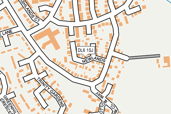 DL6 1SJ map - OS OpenMap – Local (Ordnance Survey)