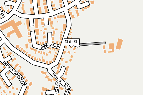 DL6 1SL map - OS OpenMap – Local (Ordnance Survey)