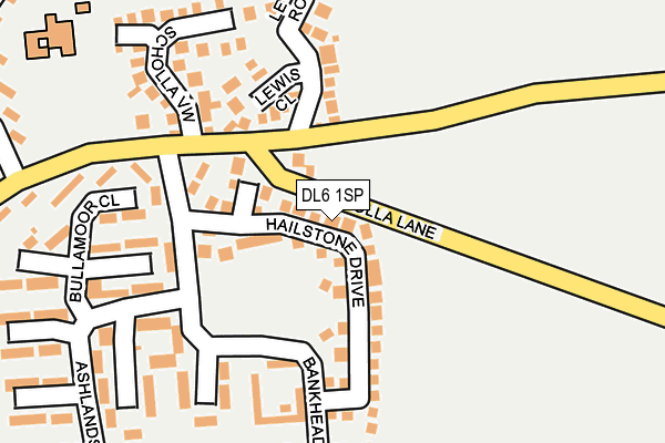 DL6 1SP map - OS OpenMap – Local (Ordnance Survey)