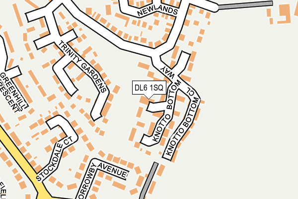 DL6 1SQ map - OS OpenMap – Local (Ordnance Survey)