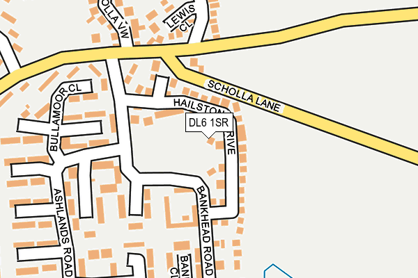 DL6 1SR map - OS OpenMap – Local (Ordnance Survey)