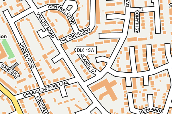 DL6 1SW map - OS OpenMap – Local (Ordnance Survey)