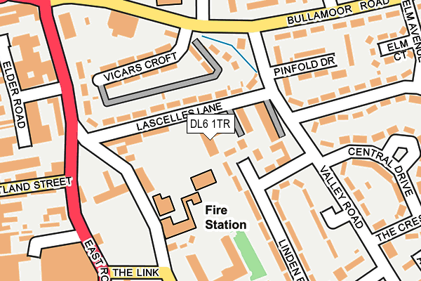 DL6 1TR map - OS OpenMap – Local (Ordnance Survey)