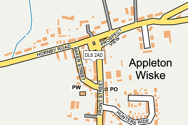 DL6 2AD map - OS OpenMap – Local (Ordnance Survey)