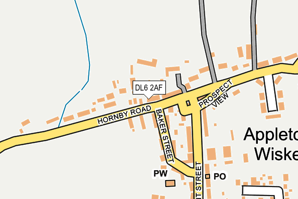 DL6 2AF map - OS OpenMap – Local (Ordnance Survey)
