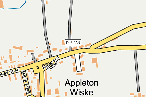 DL6 2AN map - OS OpenMap – Local (Ordnance Survey)