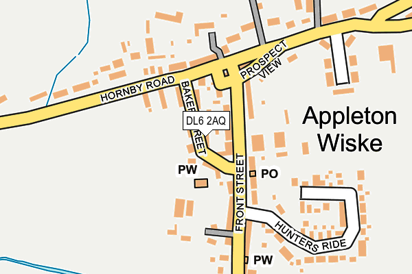 DL6 2AQ map - OS OpenMap – Local (Ordnance Survey)