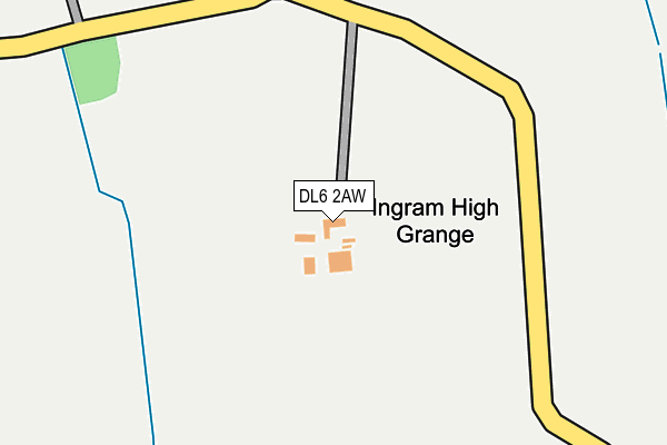 DL6 2AW map - OS OpenMap – Local (Ordnance Survey)