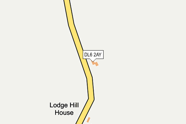 DL6 2AY map - OS OpenMap – Local (Ordnance Survey)