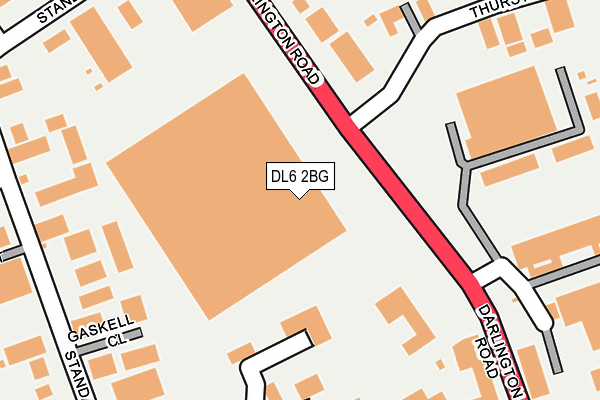 DL6 2BG map - OS OpenMap – Local (Ordnance Survey)