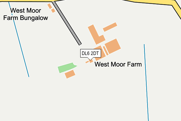 DL6 2DT map - OS OpenMap – Local (Ordnance Survey)