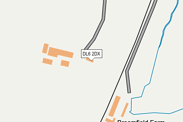 DL6 2DX map - OS OpenMap – Local (Ordnance Survey)