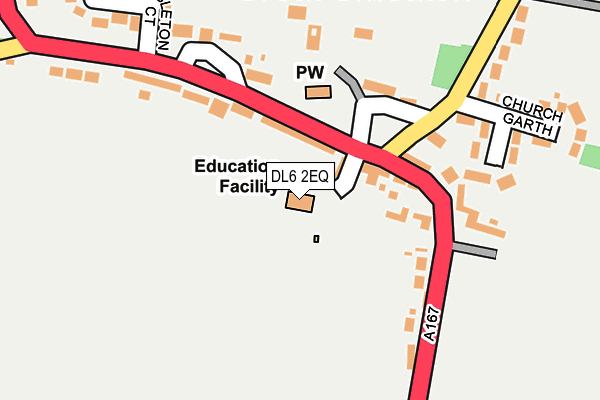 DL6 2EQ map - OS OpenMap – Local (Ordnance Survey)