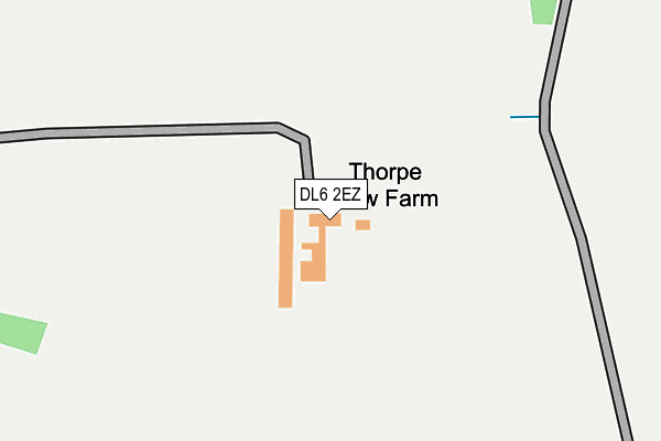 DL6 2EZ map - OS OpenMap – Local (Ordnance Survey)