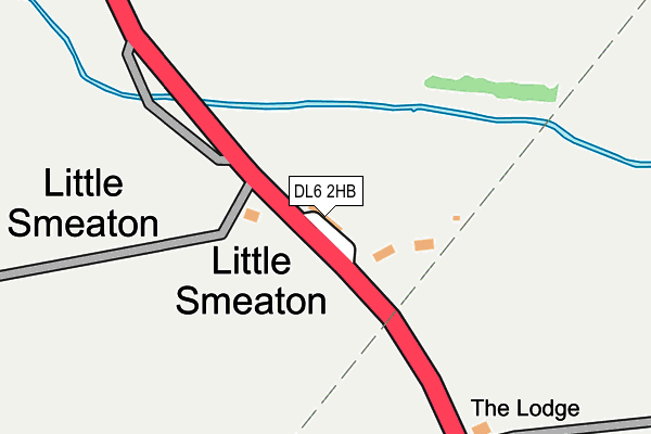 DL6 2HB map - OS OpenMap – Local (Ordnance Survey)