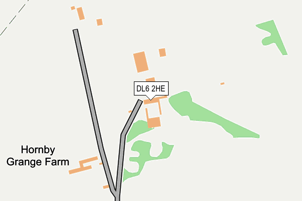 DL6 2HE map - OS OpenMap – Local (Ordnance Survey)