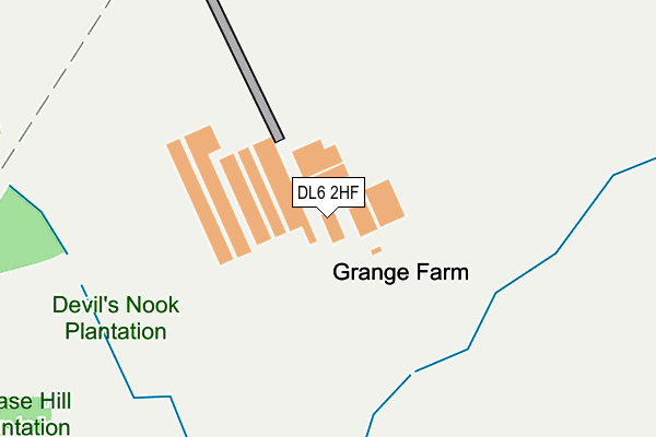 DL6 2HF map - OS OpenMap – Local (Ordnance Survey)