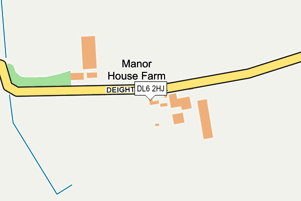 DL6 2HJ map - OS OpenMap – Local (Ordnance Survey)