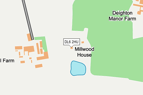 DL6 2HU map - OS OpenMap – Local (Ordnance Survey)