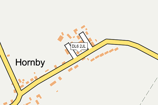 DL6 2JL map - OS OpenMap – Local (Ordnance Survey)