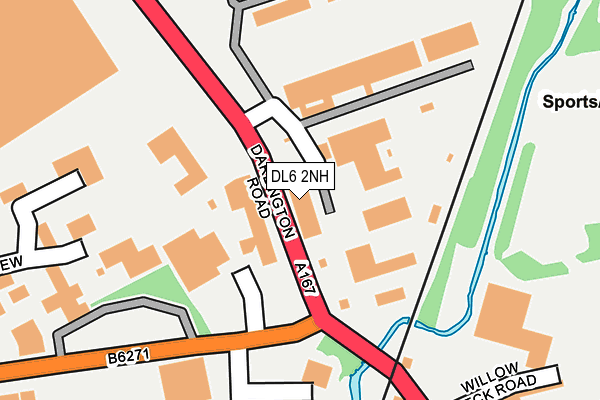 DL6 2NH map - OS OpenMap – Local (Ordnance Survey)