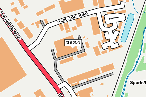 DL6 2NQ map - OS OpenMap – Local (Ordnance Survey)