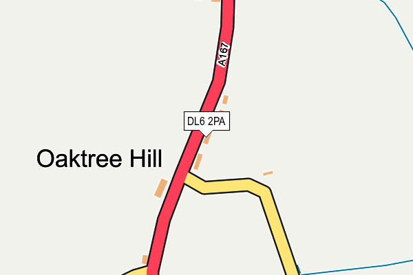 DL6 2PA map - OS OpenMap – Local (Ordnance Survey)