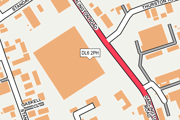 DL6 2PH map - OS OpenMap – Local (Ordnance Survey)