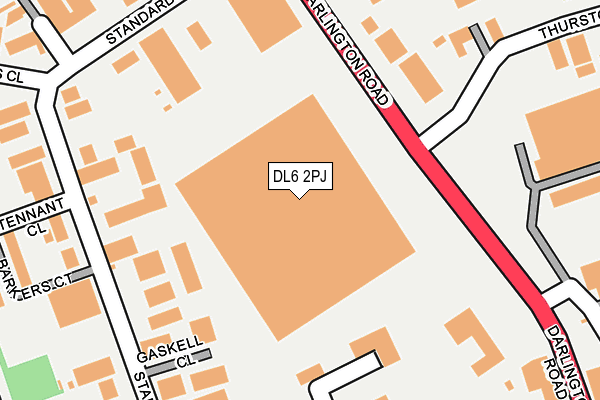 DL6 2PJ map - OS OpenMap – Local (Ordnance Survey)