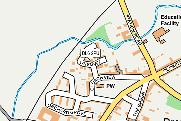 DL6 2PU map - OS OpenMap – Local (Ordnance Survey)