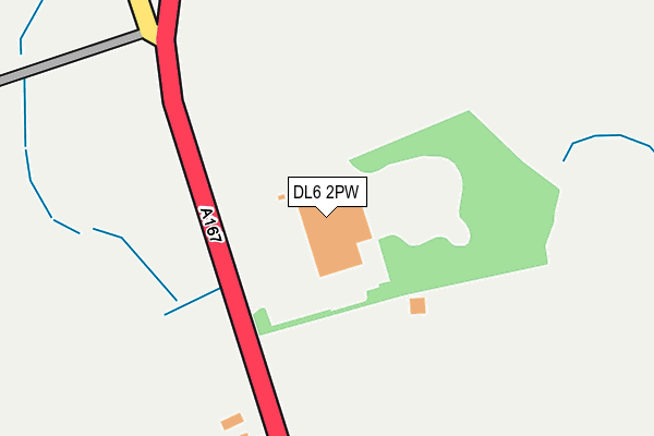 DL6 2PW map - OS OpenMap – Local (Ordnance Survey)
