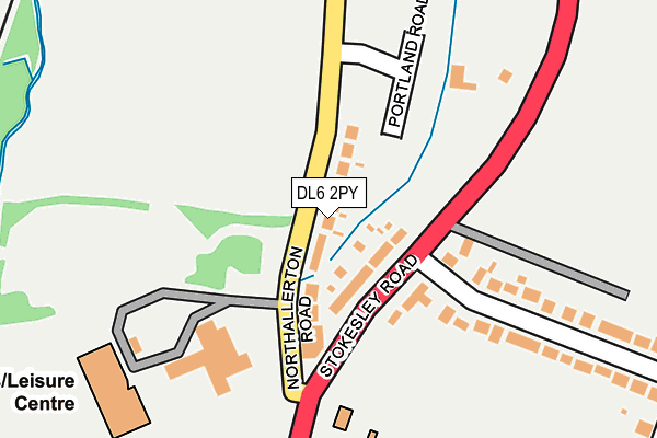 DL6 2PY map - OS OpenMap – Local (Ordnance Survey)