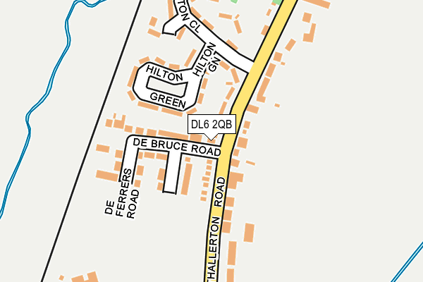 DL6 2QB map - OS OpenMap – Local (Ordnance Survey)