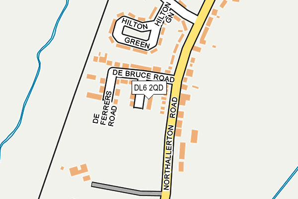 DL6 2QD map - OS OpenMap – Local (Ordnance Survey)