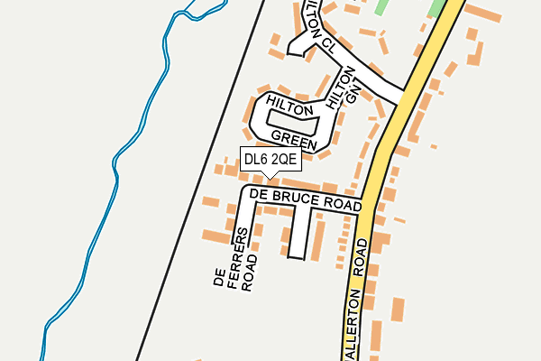 DL6 2QE map - OS OpenMap – Local (Ordnance Survey)